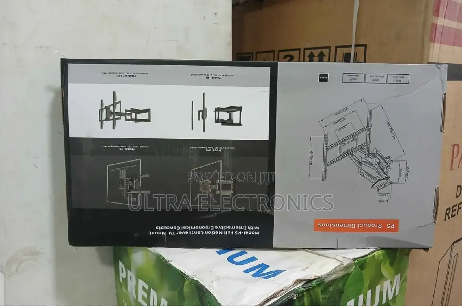 P5 Full Motion Cantilever Tv Mount Designed Screens 33 to 75 Inches.