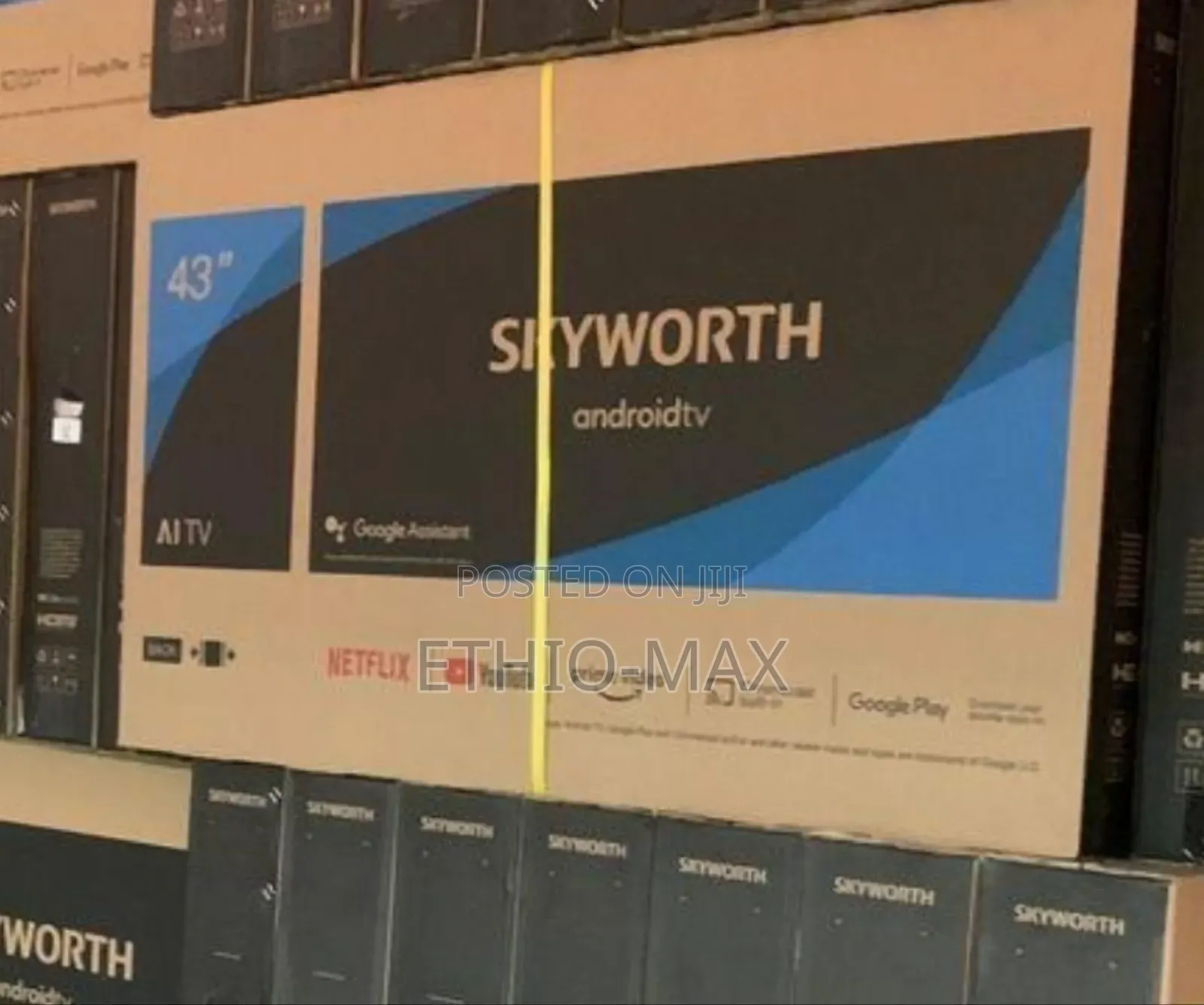 Skyworth Tv 43” Smart Android – Frameless Design | Original | Smooth