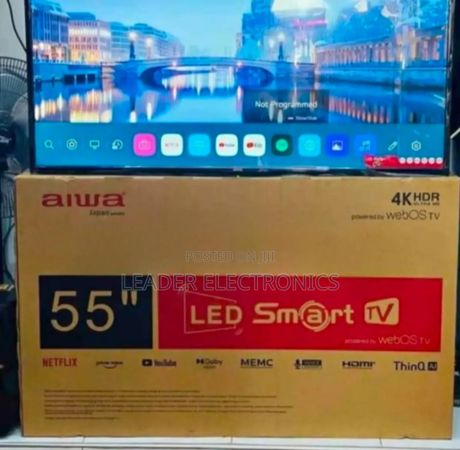 Alwa 55'' Smart Qled Tv – Webos System, Brilliant Entertainment