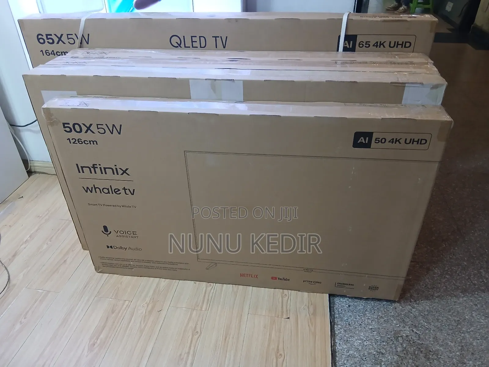  Ultra Hd Double Glass Size:43 Inch Price:25,000etb