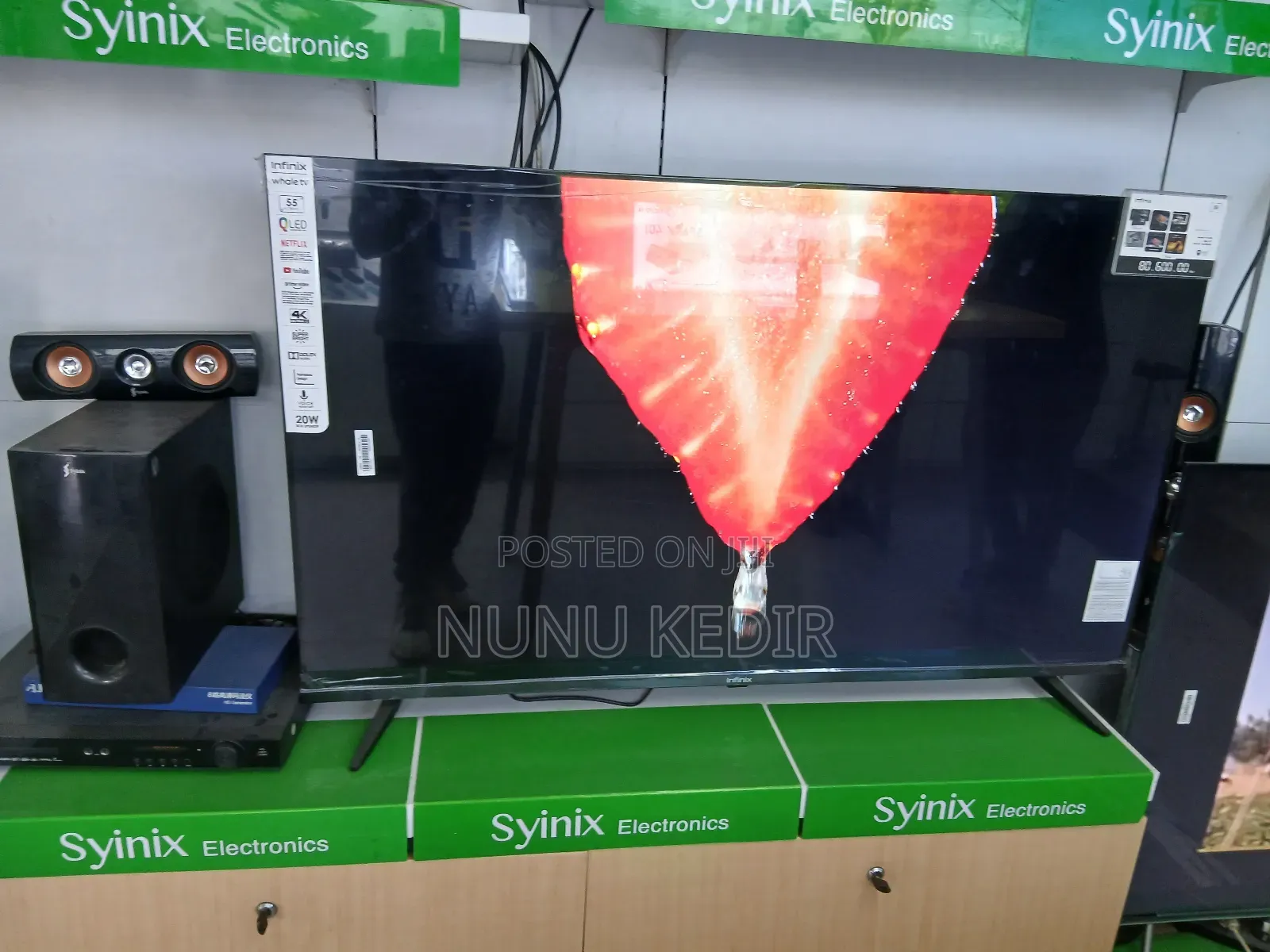  Ultra Hd Double Glass Size:43 Inch Price:25,000etb
