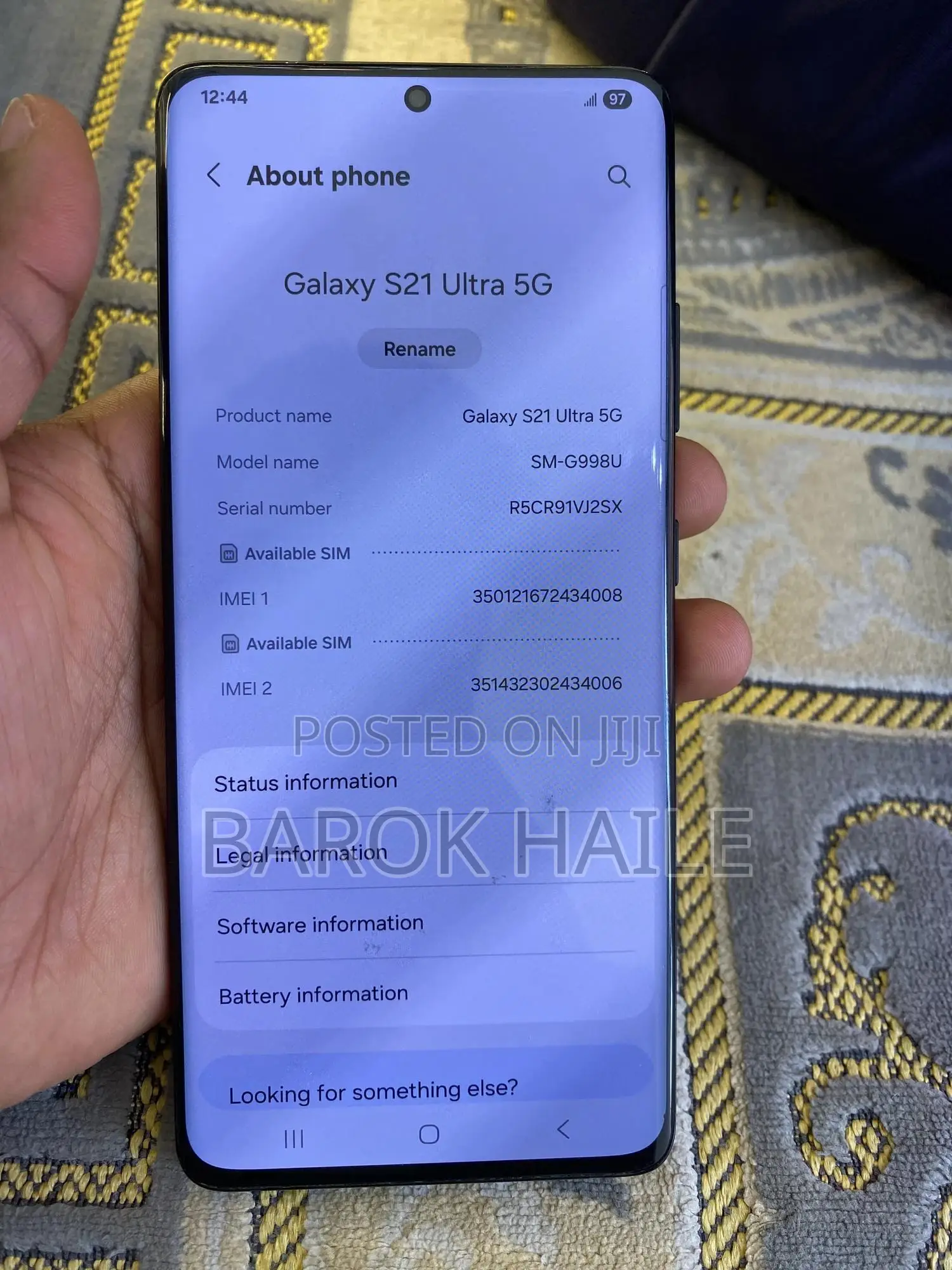 Samsung Galaxy S21 Ultra 5G 128 GB Black