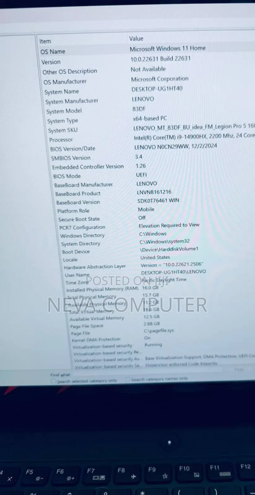 New Laptop Lenovo Legion 5 16GB Intel Core I9 SSD 1T