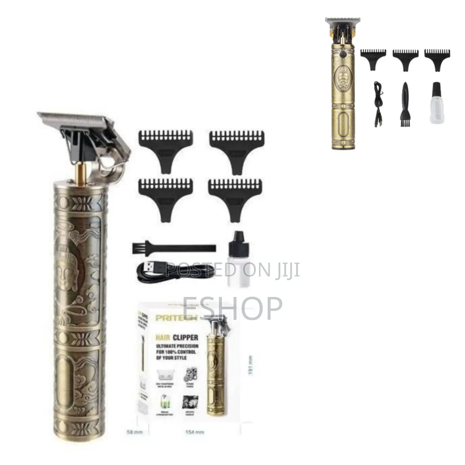Professional Grooming Tool – Fine Steel Blades, 2h Use, Usb-C