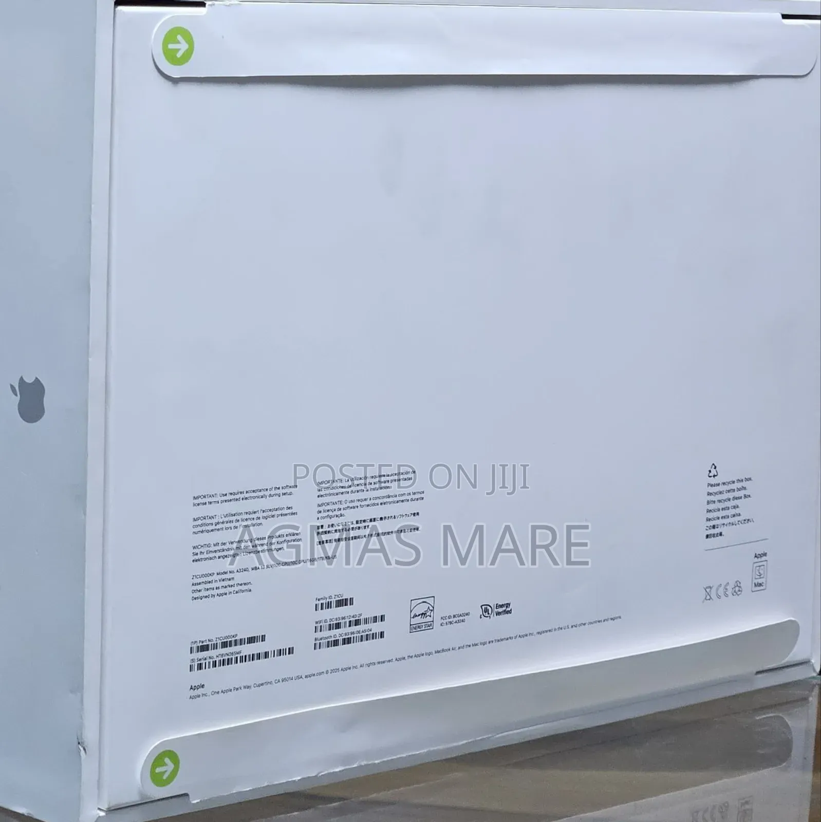 New Laptop Apple MacBook Air 2025 M4 13-Inch 16GB Apple M4 SSD 1T