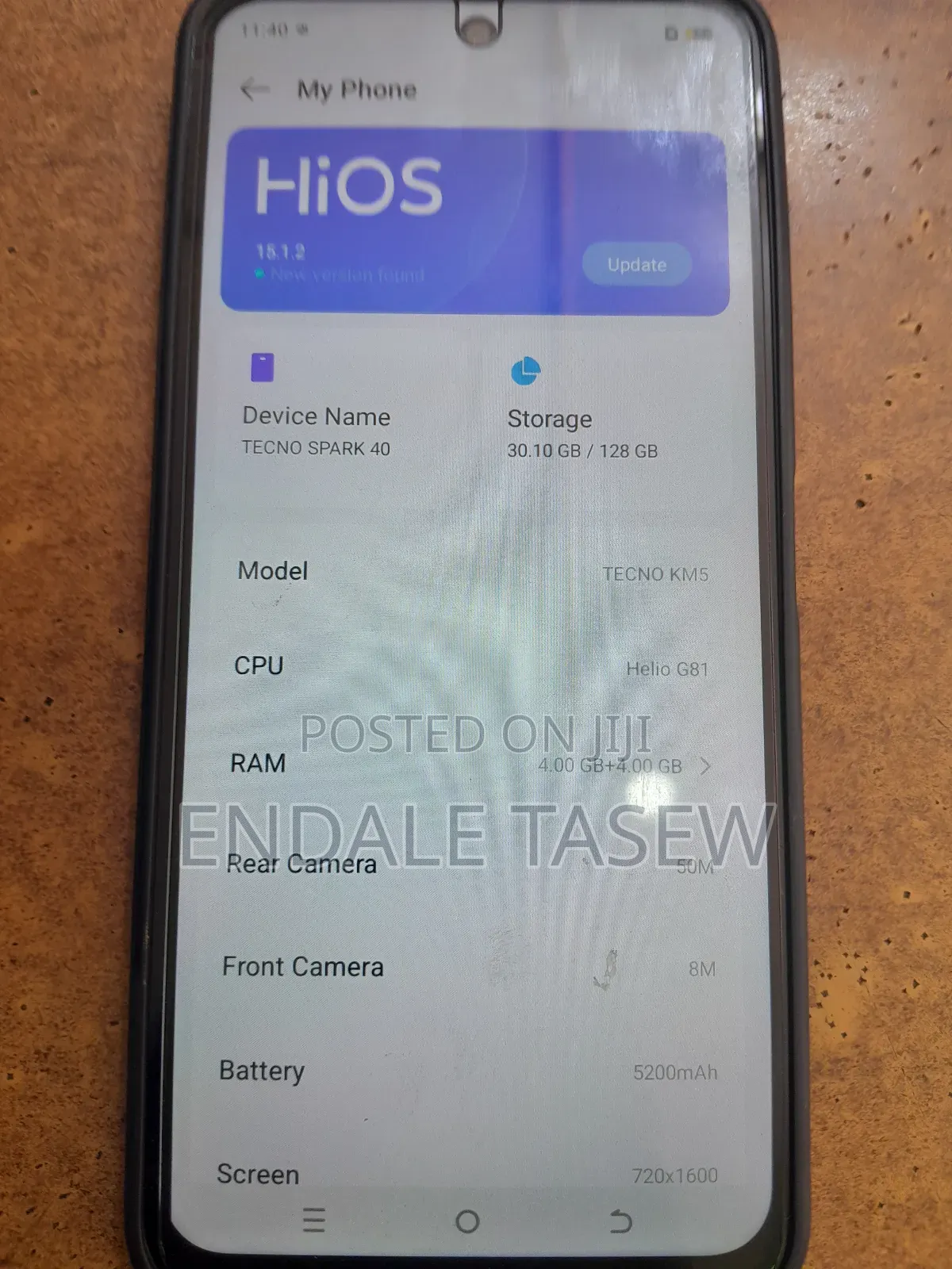 New Tecno Spark 40 128 GB Silver