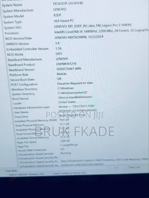 New Laptop Lenovo ThinkPad E16 G1 16GB Intel Core I9 SSD 1T