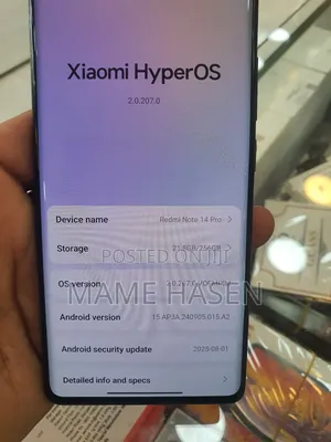 Xiaomi Redmi Note 14 Pro 256 GB Black