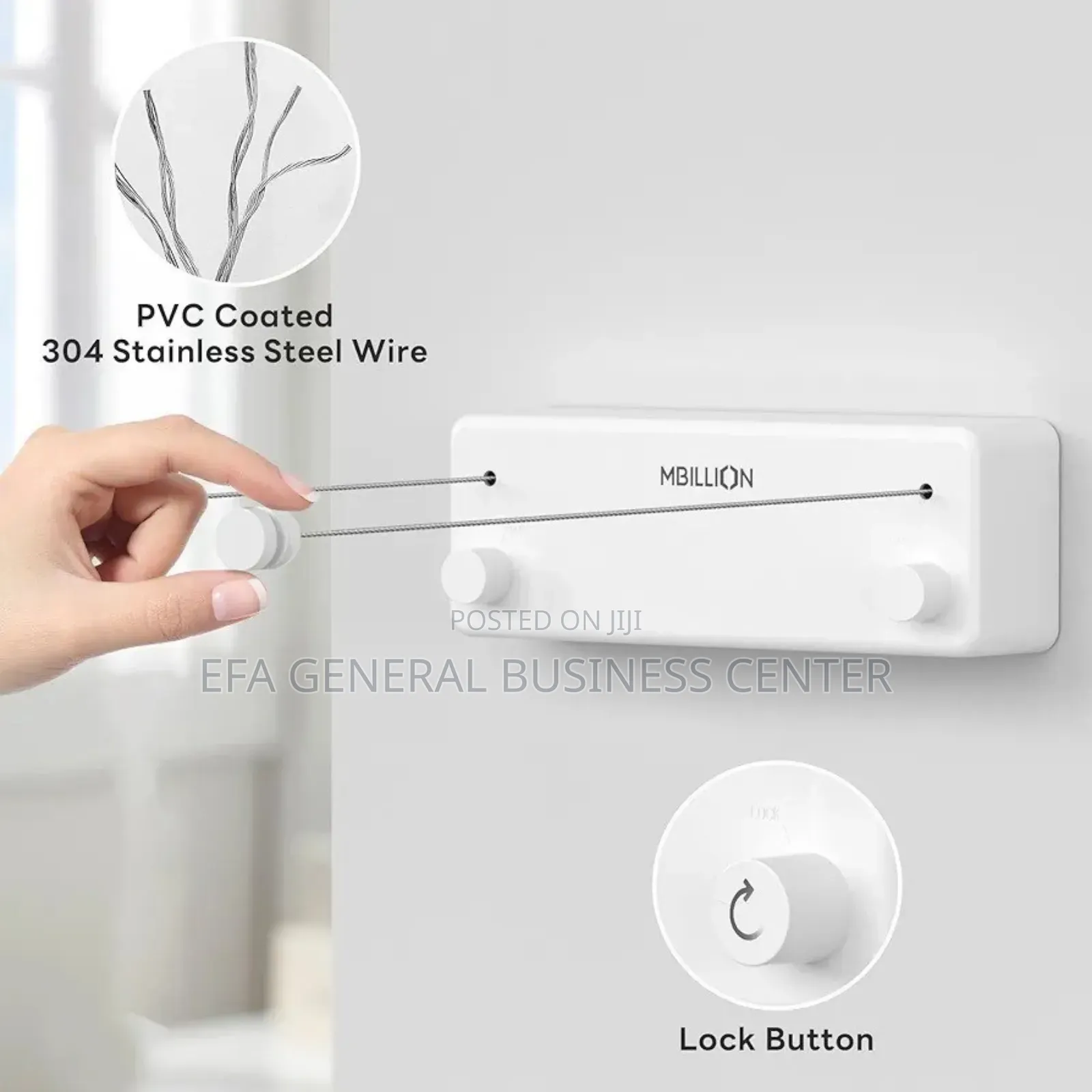 Double Rope Retractable Clothesline