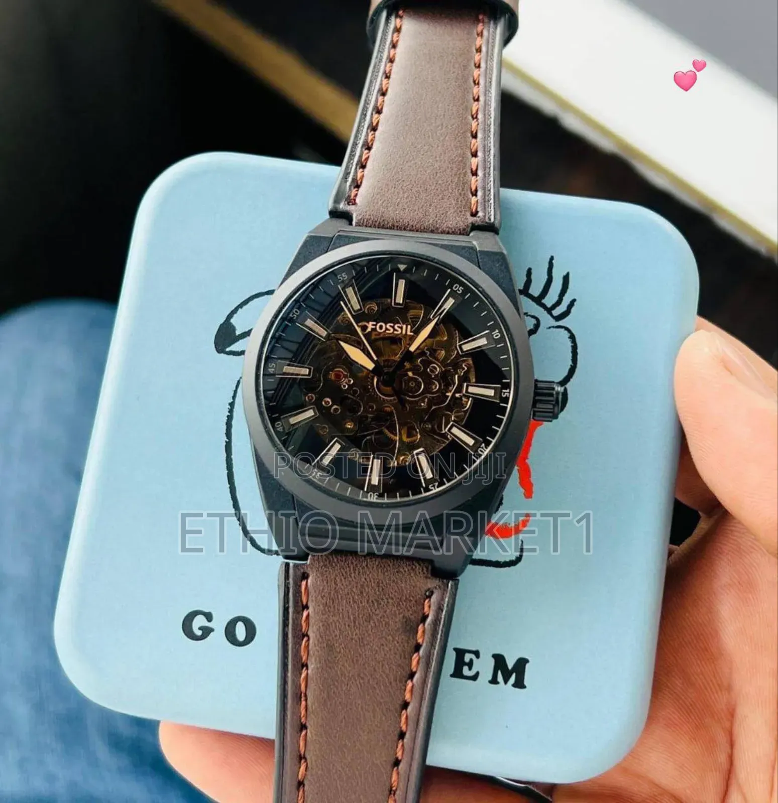 Fossil Men's Automatic Leather Belt Watch