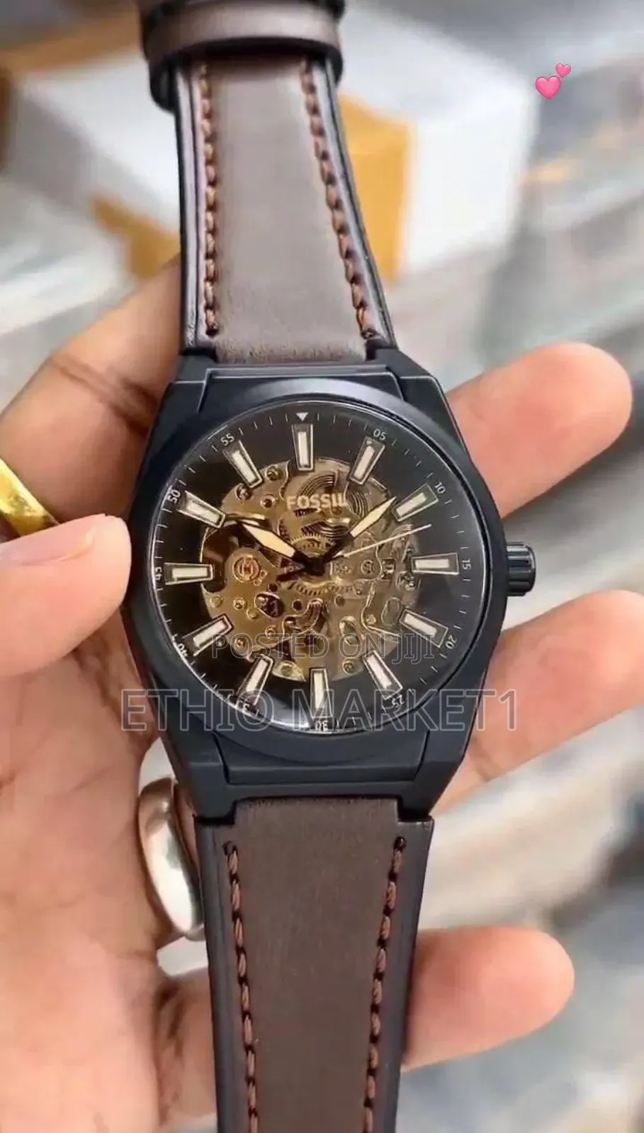 Fossil Men's Automatic Leather Belt Watch