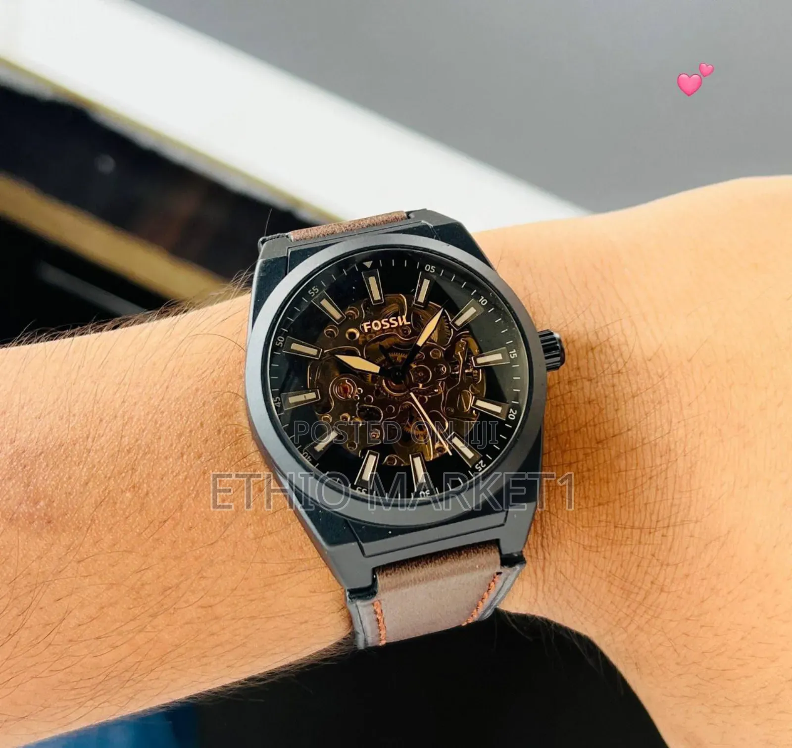 Fossil Men's Automatic Leather Belt Watch