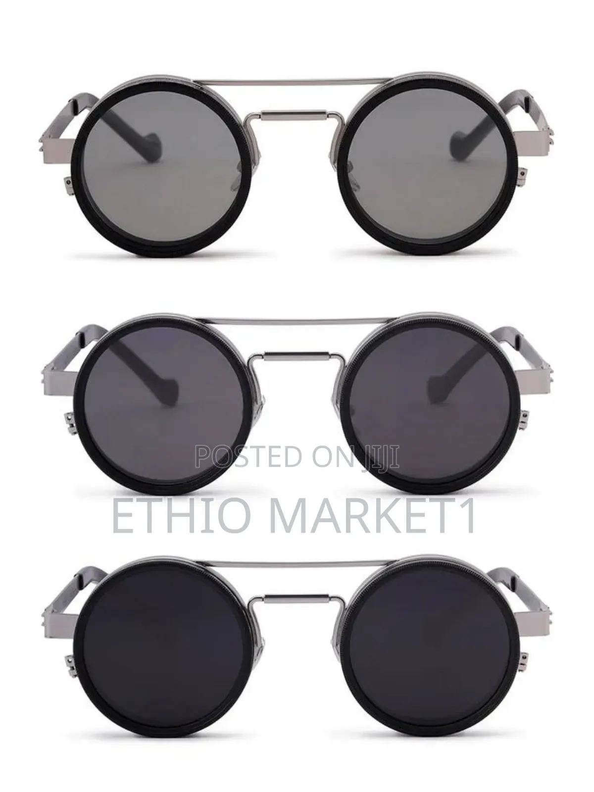 Adjustable Lens Eyeglass Round Vintage Design With High-Quality Frame