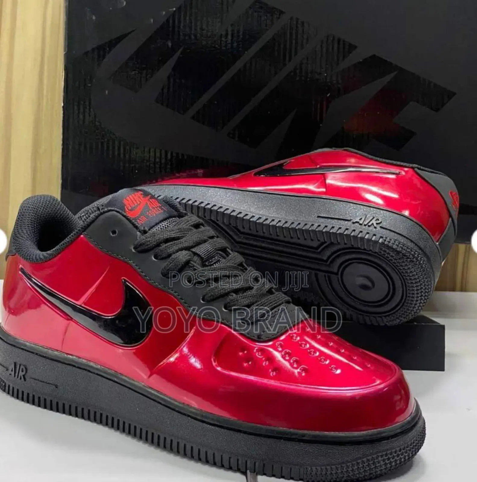 Nike Air Force 1 Foamposite Pro Cup Black/Red Fashion.Sneaker