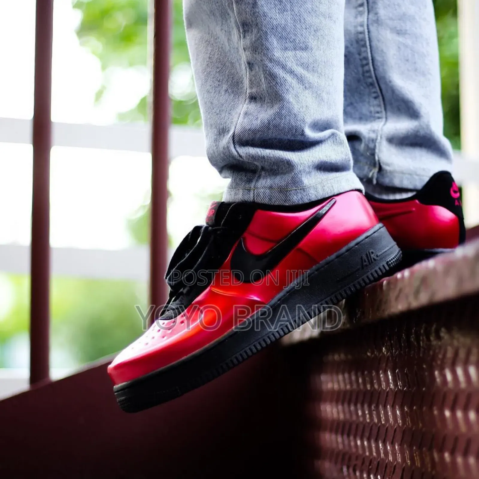 Nike Air Force 1 Foamposite Pro Cup Black/Red Fashion.Sneaker