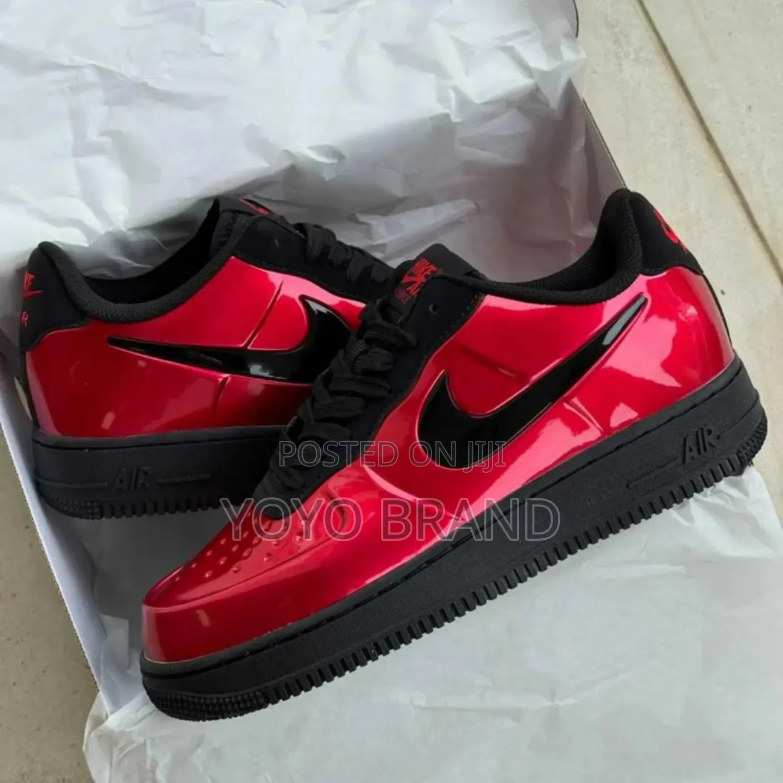 Nike Air Force 1 Foamposite Pro Cup Black/Red Fashion.Sneaker