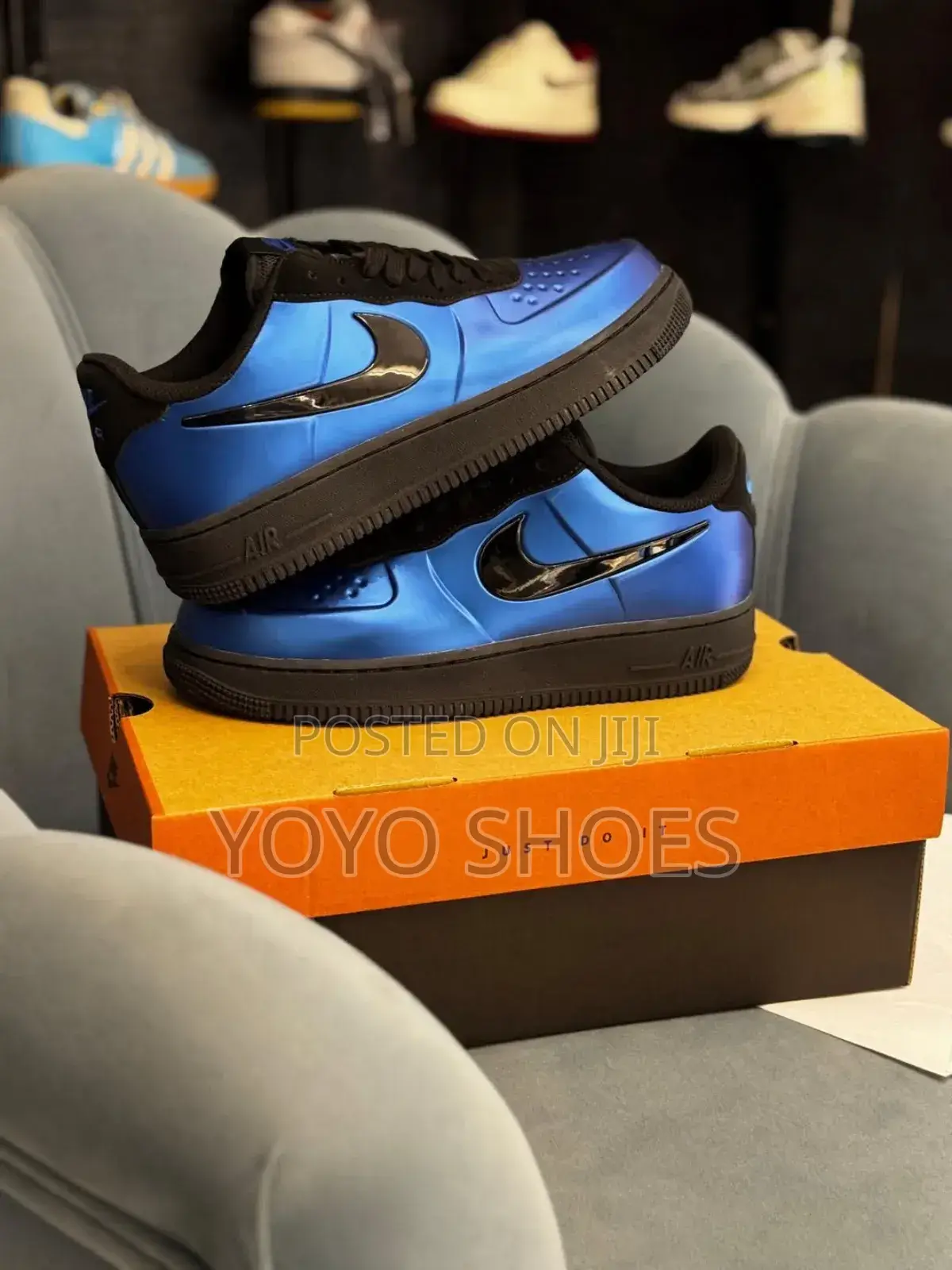 Nike Air Force 1 Foamposite Pro Cup Blue/Black Fashion Sneaker
