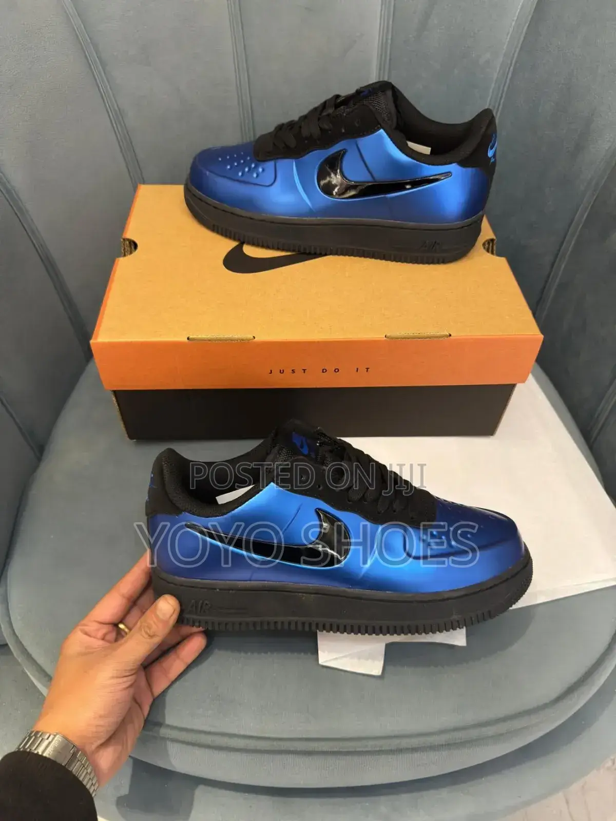 Nike Air Force 1 Foamposite Pro Cup Blue/Black Fashion Sneaker