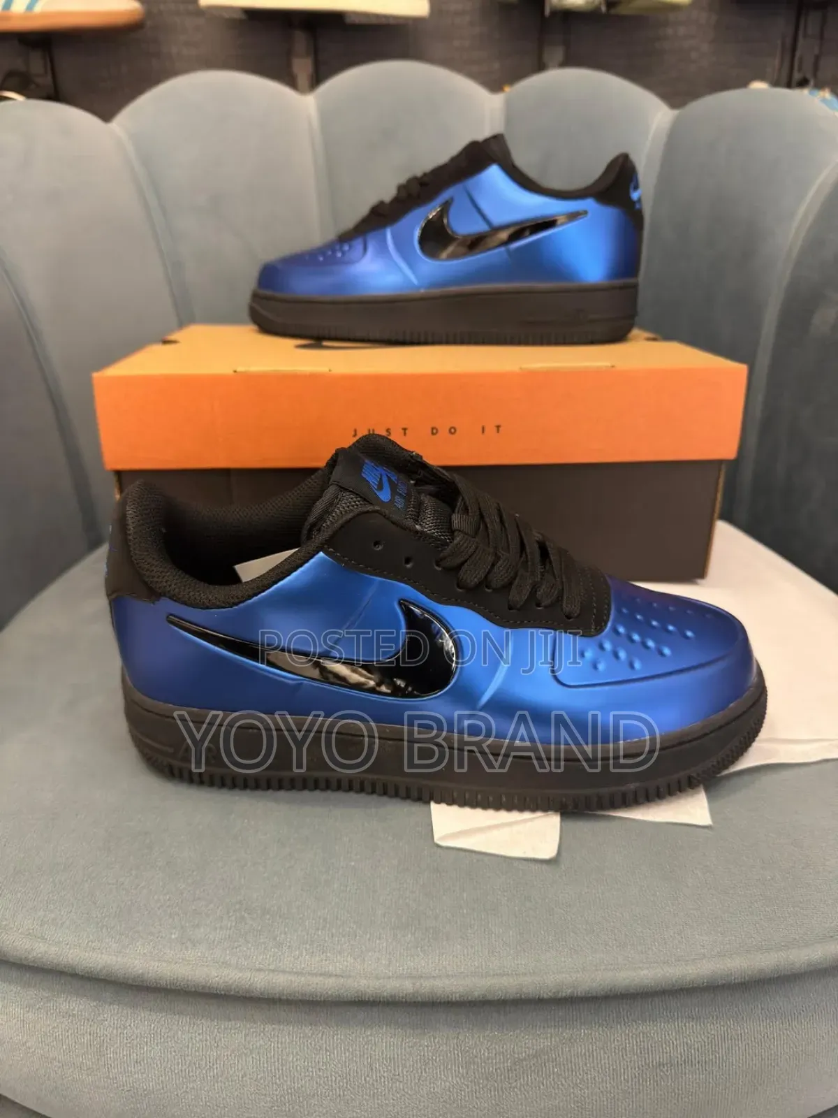 Nike Air Force 1 Foamposite Pro Cup Blue/Black Fashion Sneaker