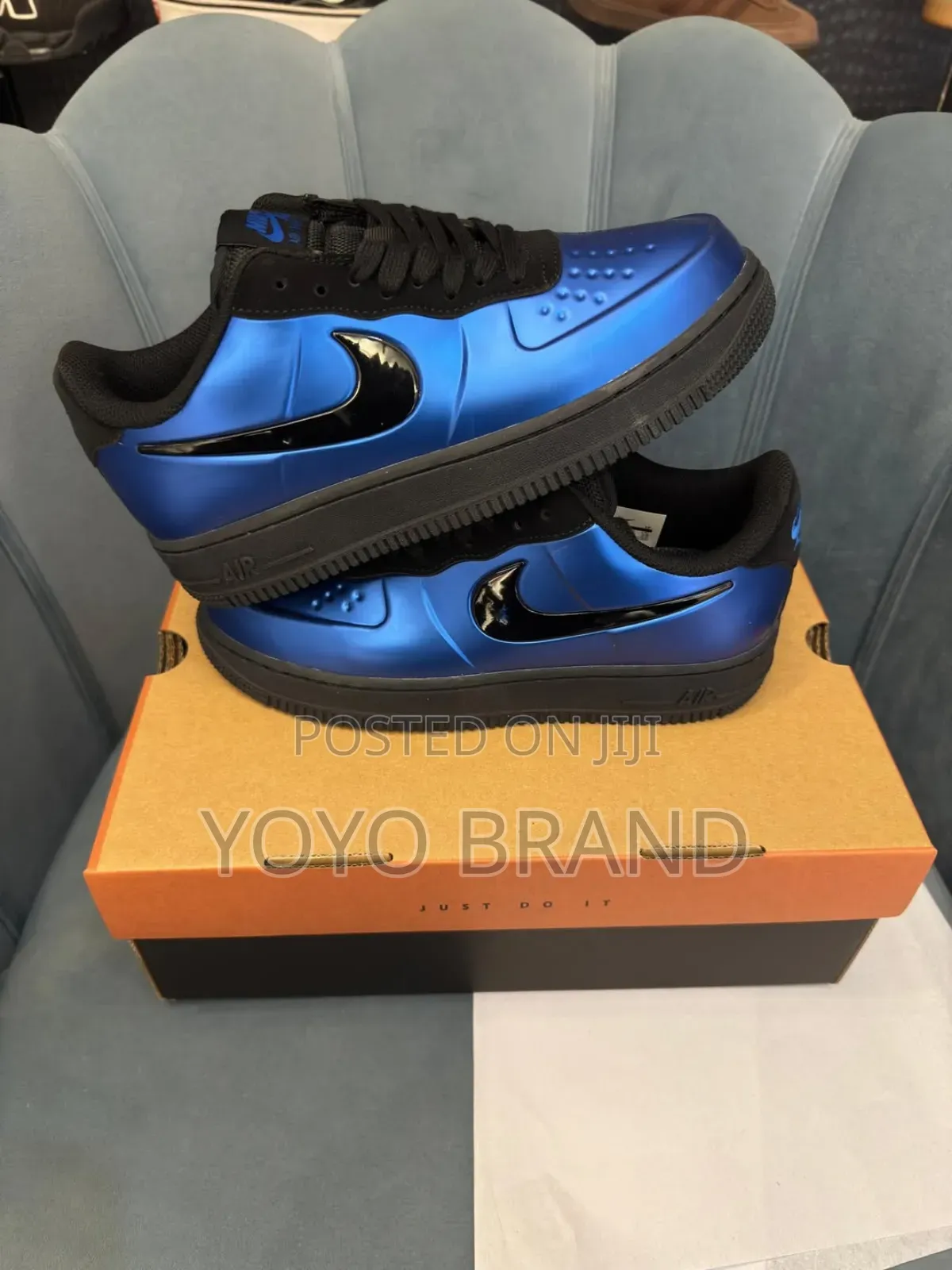Nike Air Force 1 Foamposite Pro Cup Blue/Black Fashion Sneaker