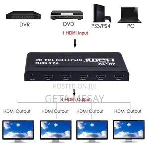 Hdmi Splitter 1-in 4-Out Signal Distribution Amplifier