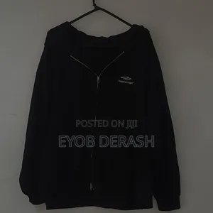 Original Balenciaga 3b Double Zipper Oversized Hoodie