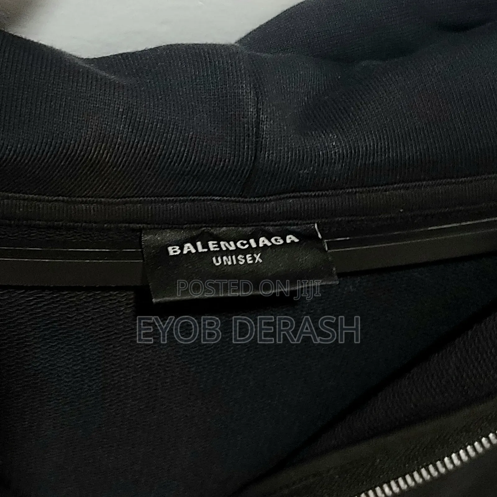 Original Balenciaga 3b Double Zipper Oversized Hoodie
