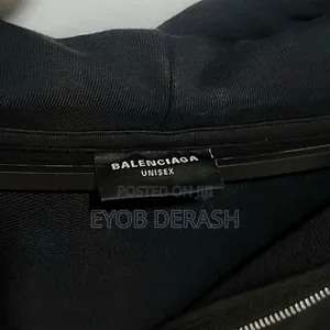 Original Balenciaga 3b Double Zipper Oversized Hoodie