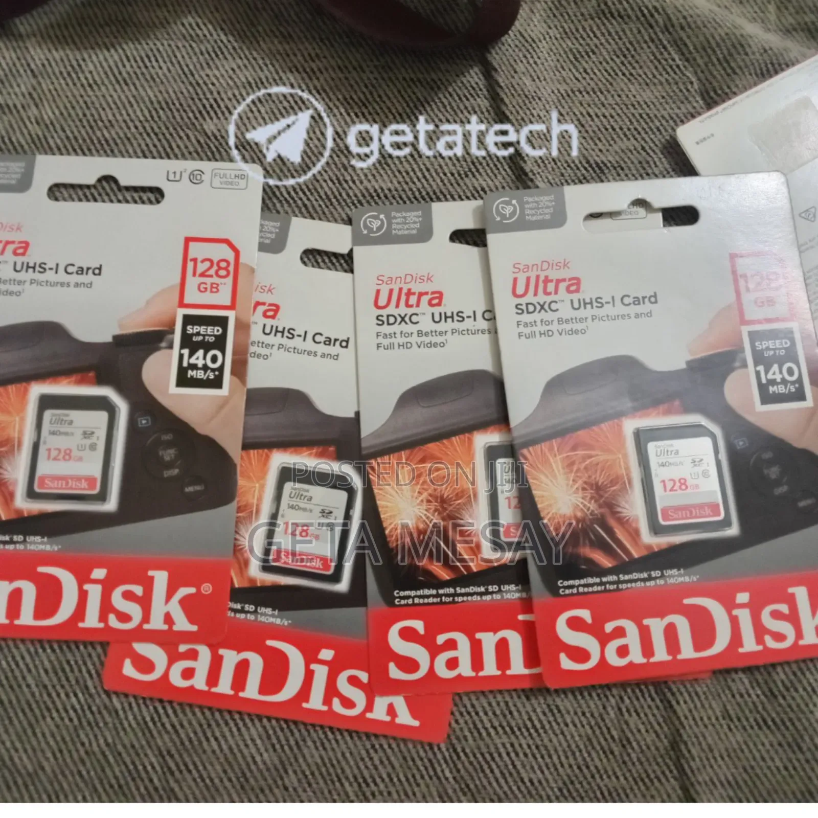 Sandisk Ultra 128gb Memory Card Up to 140mb/S for Camera