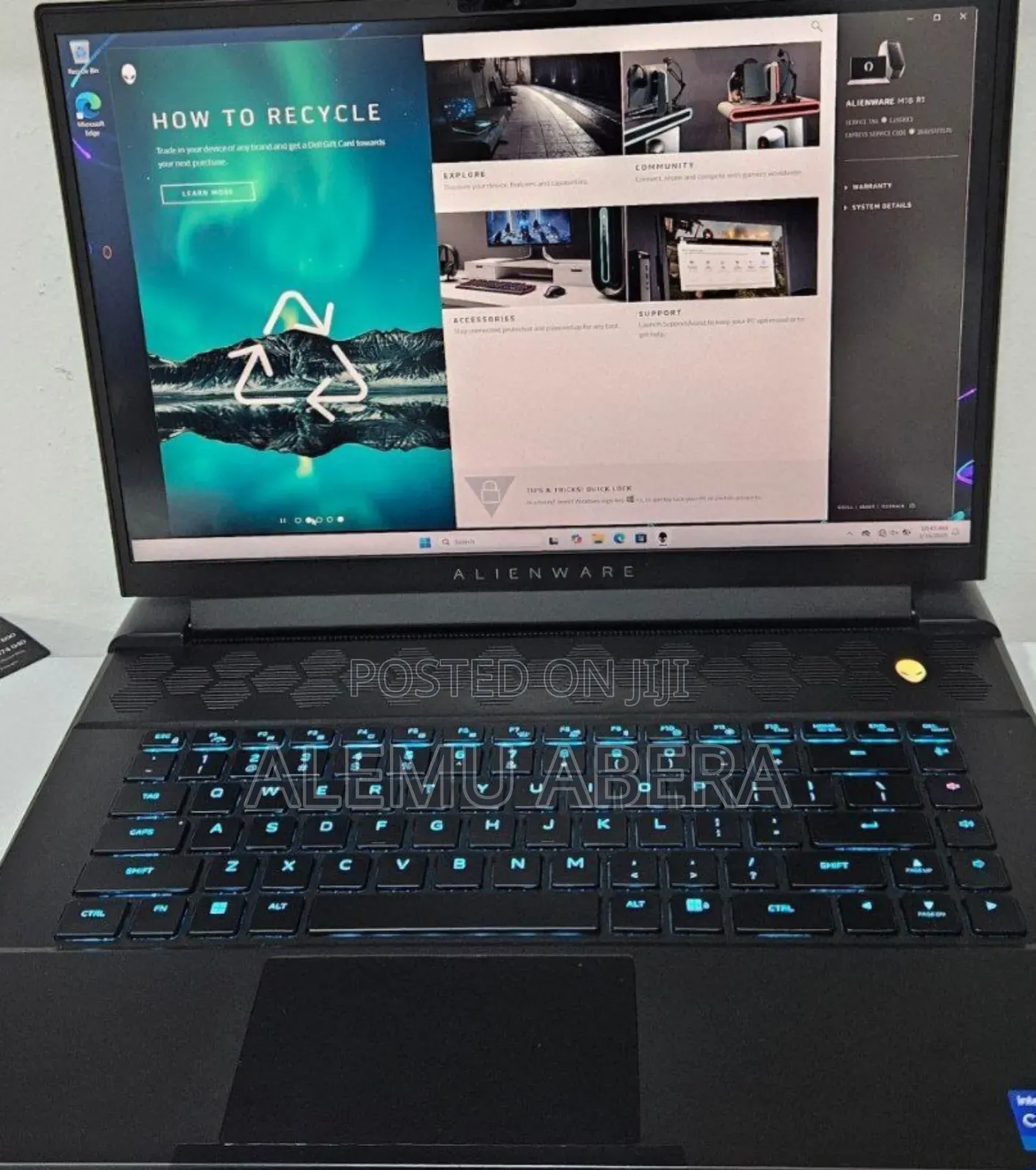New Laptop Alienware M15 R3 16GB Intel Core I7 SSD 1T