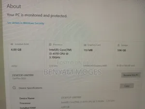 Desktop Computer Dell OptiPlex 3020 4GB Intel Core i3 HDD 640GB