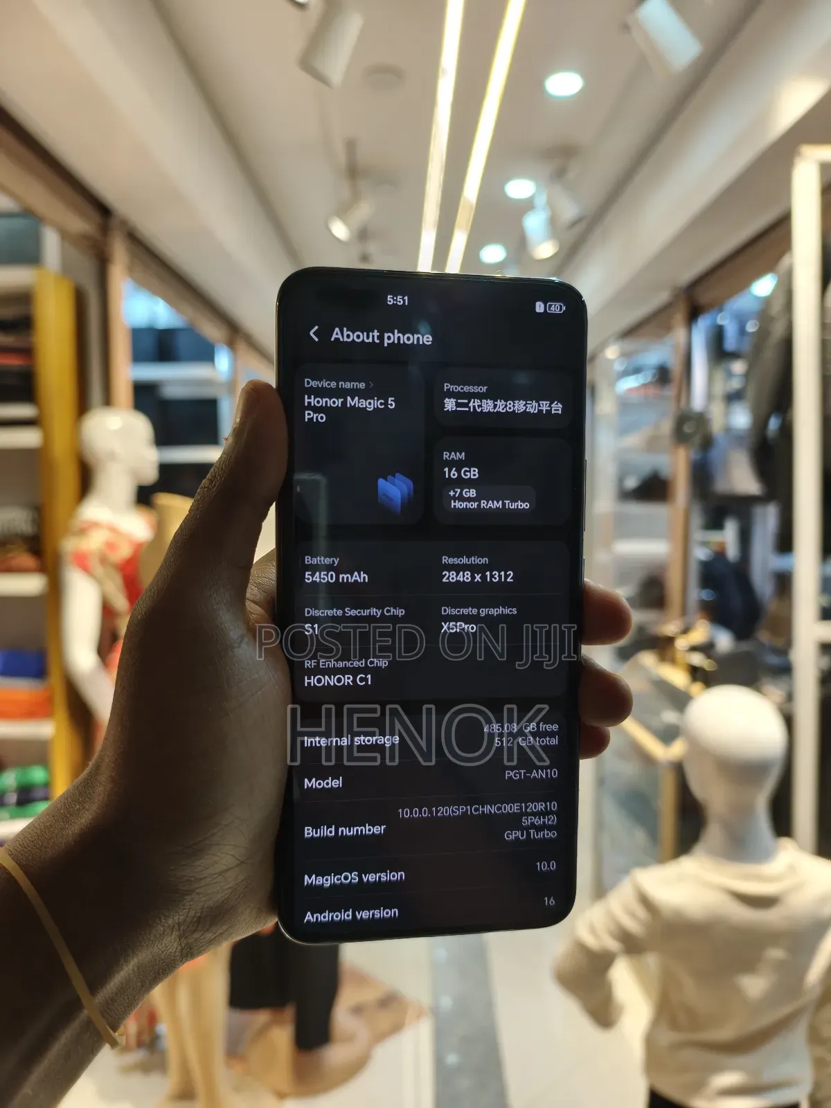 New Honor Magic5 Pro 512 GB Black