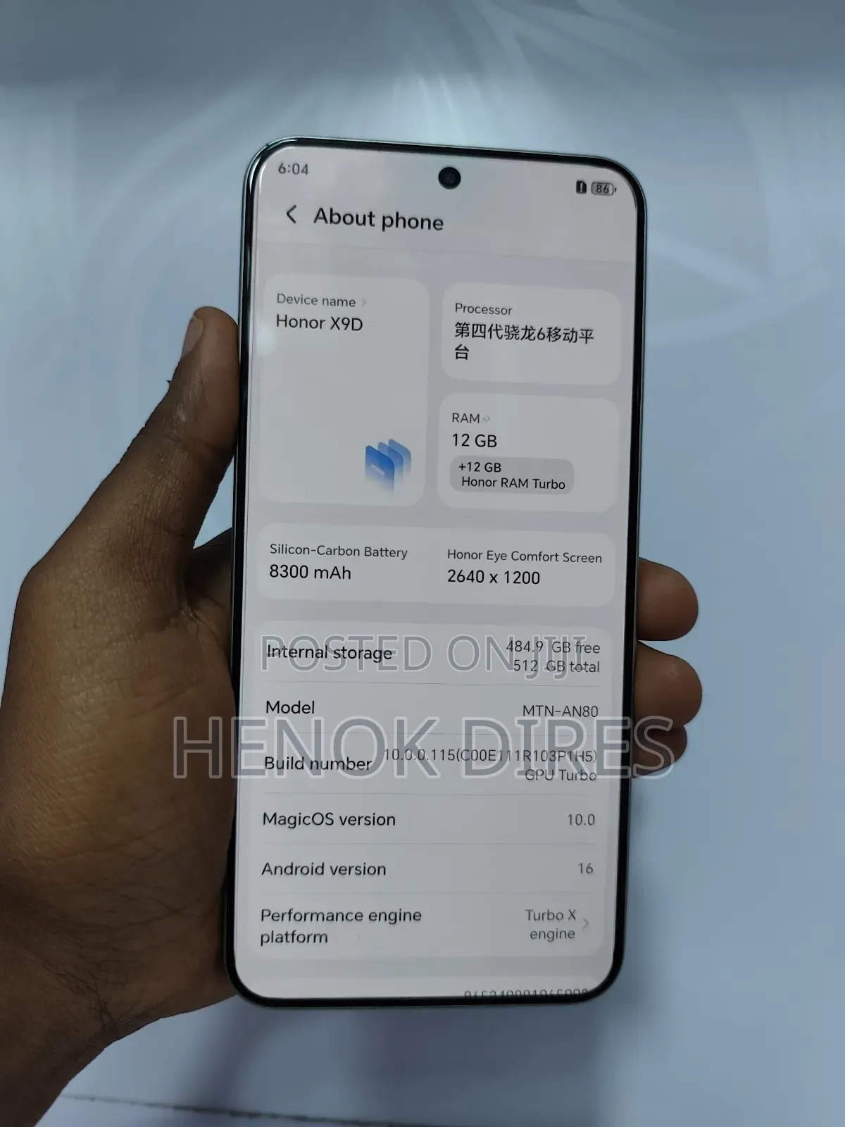 New Honor X9d 512 GB