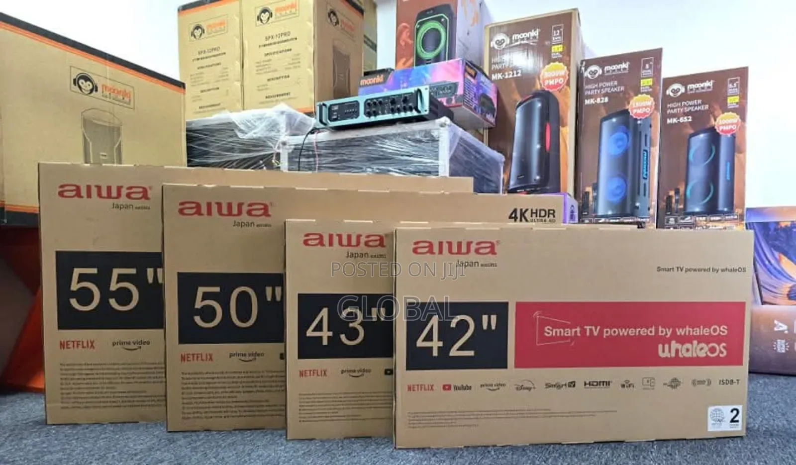 Aiwa 55 and 50inch Qled Tv