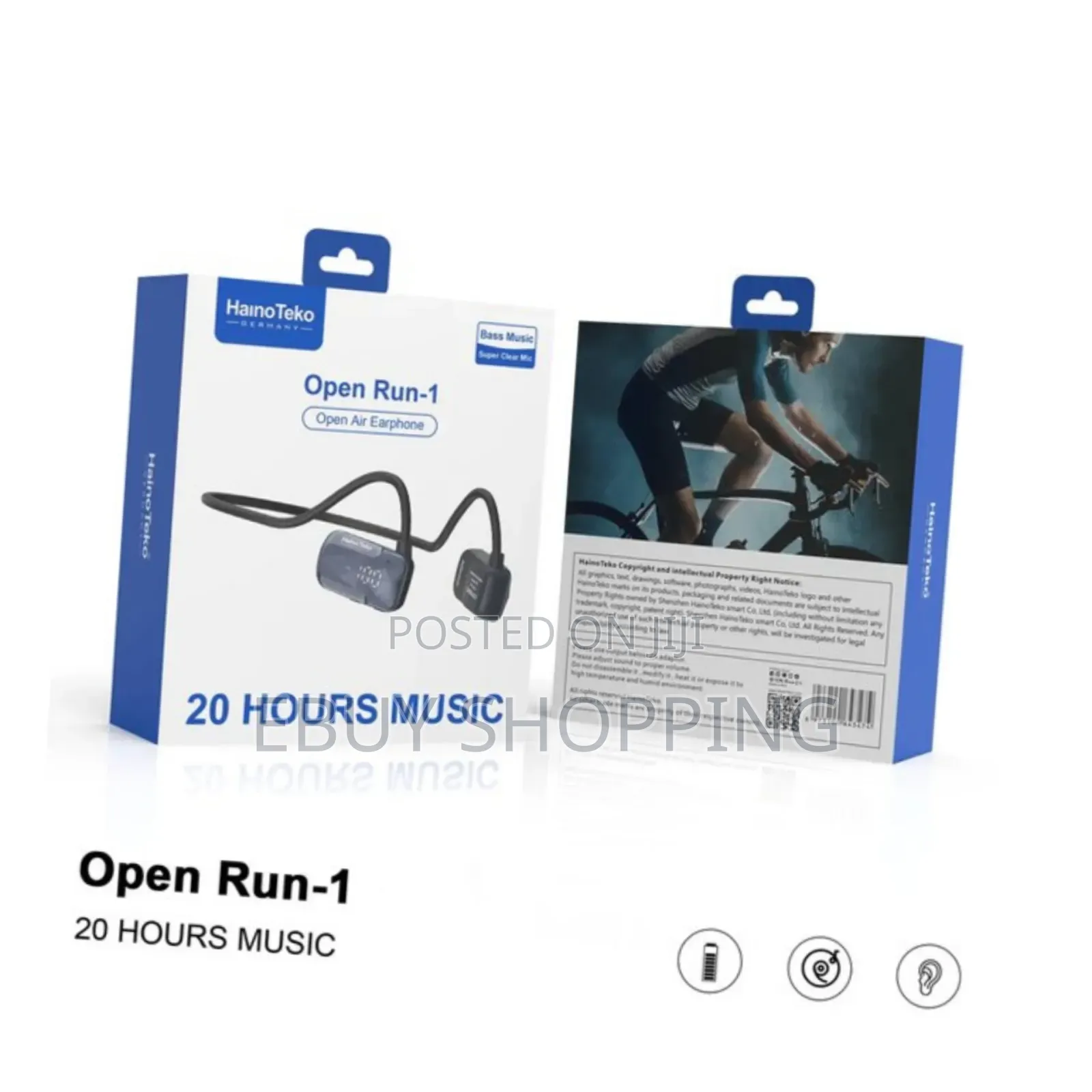 Haino Teko Open Run 1: Secure Fit Open-Ear Headphones