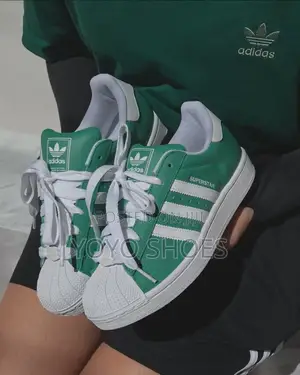 Adidas Super Star Ll Green/White Fashion Sneaker
