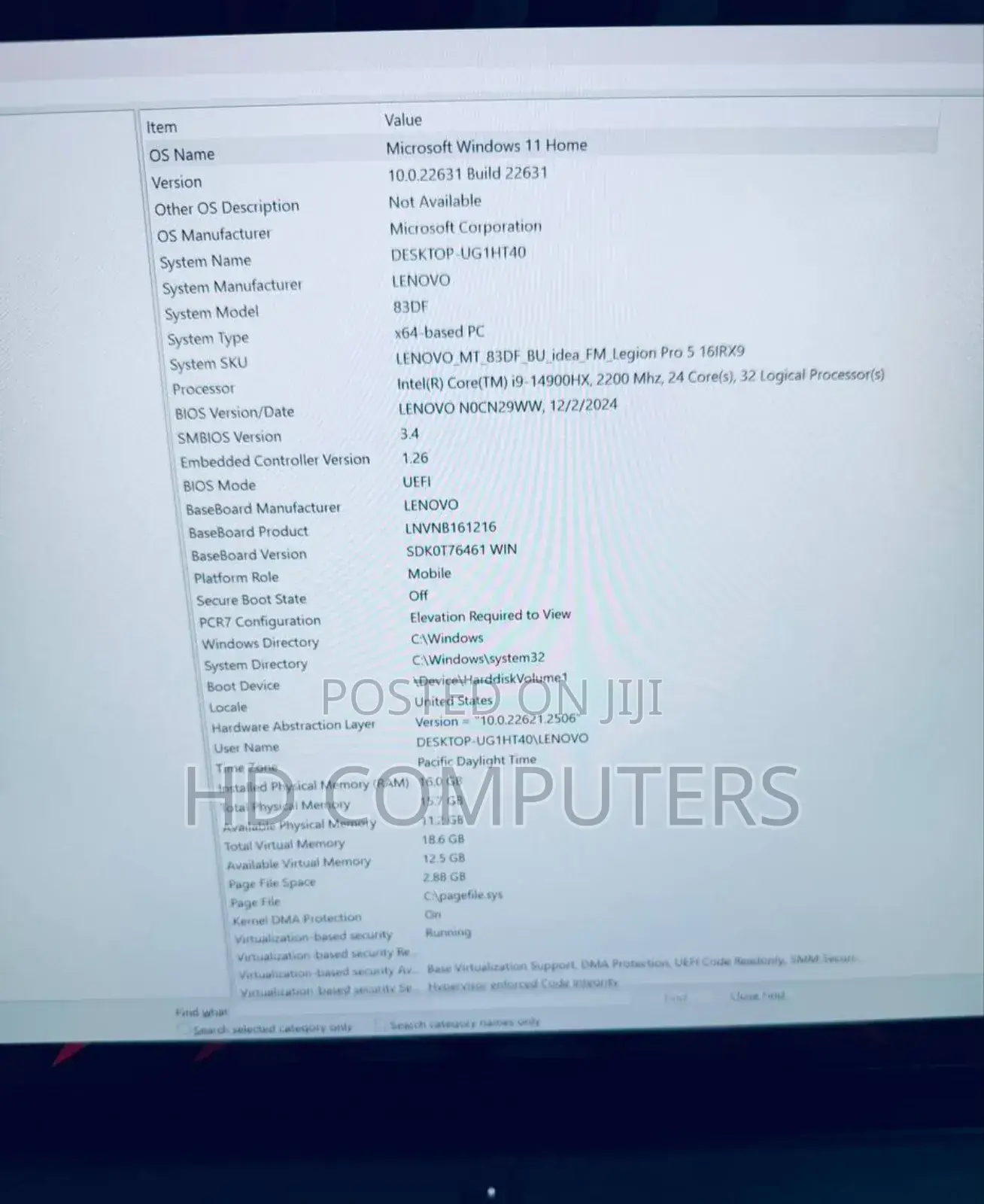 New Laptop Lenovo Legion 5 16GB Intel Core I9 SSD 1T