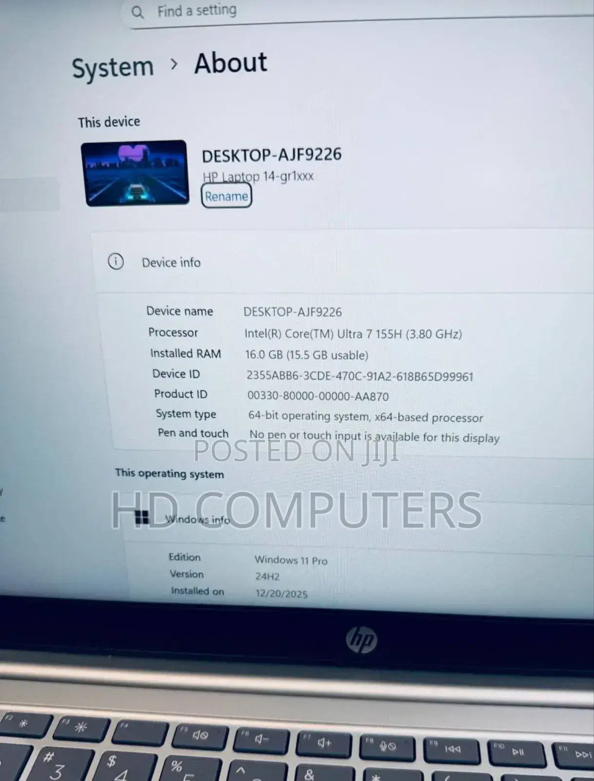 New Laptop HP Stream Notebook 16GB Intel Core Ultra 7 SSD 1T
