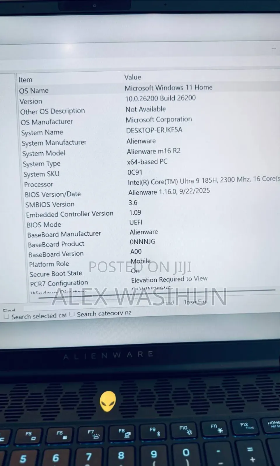 New Laptop Dell Alienware M16 16GB AMD Ryzen 9 SSD 1T