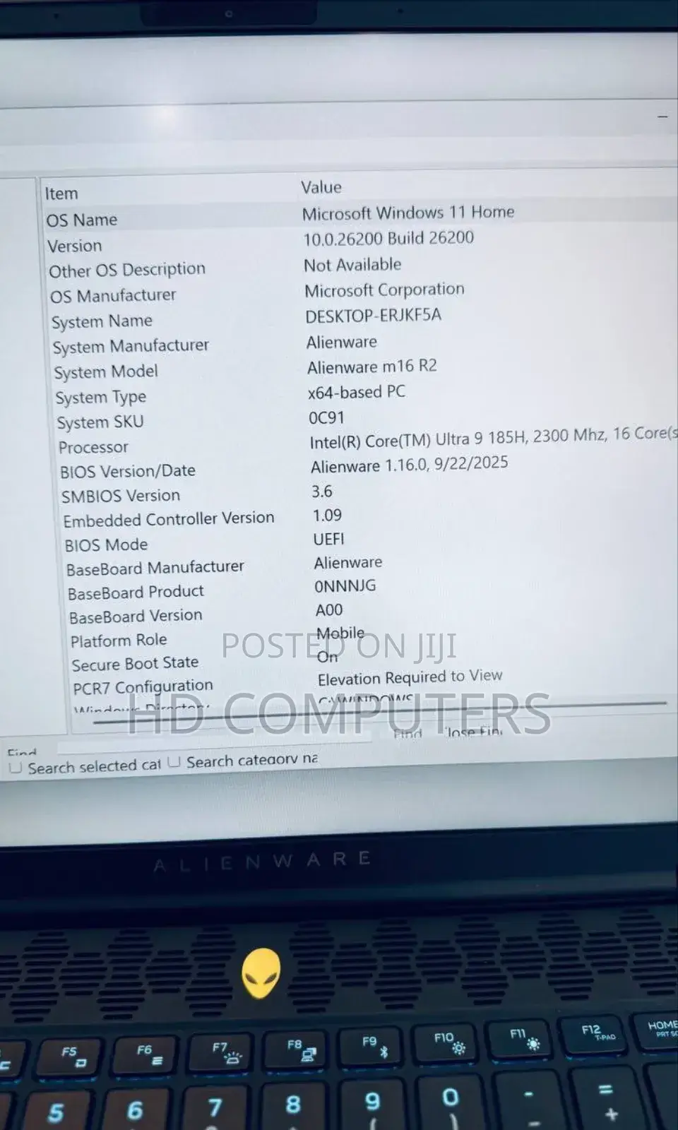 New Laptop Dell Alienware M16 16GB AMD Ryzen 9 SSD 1T