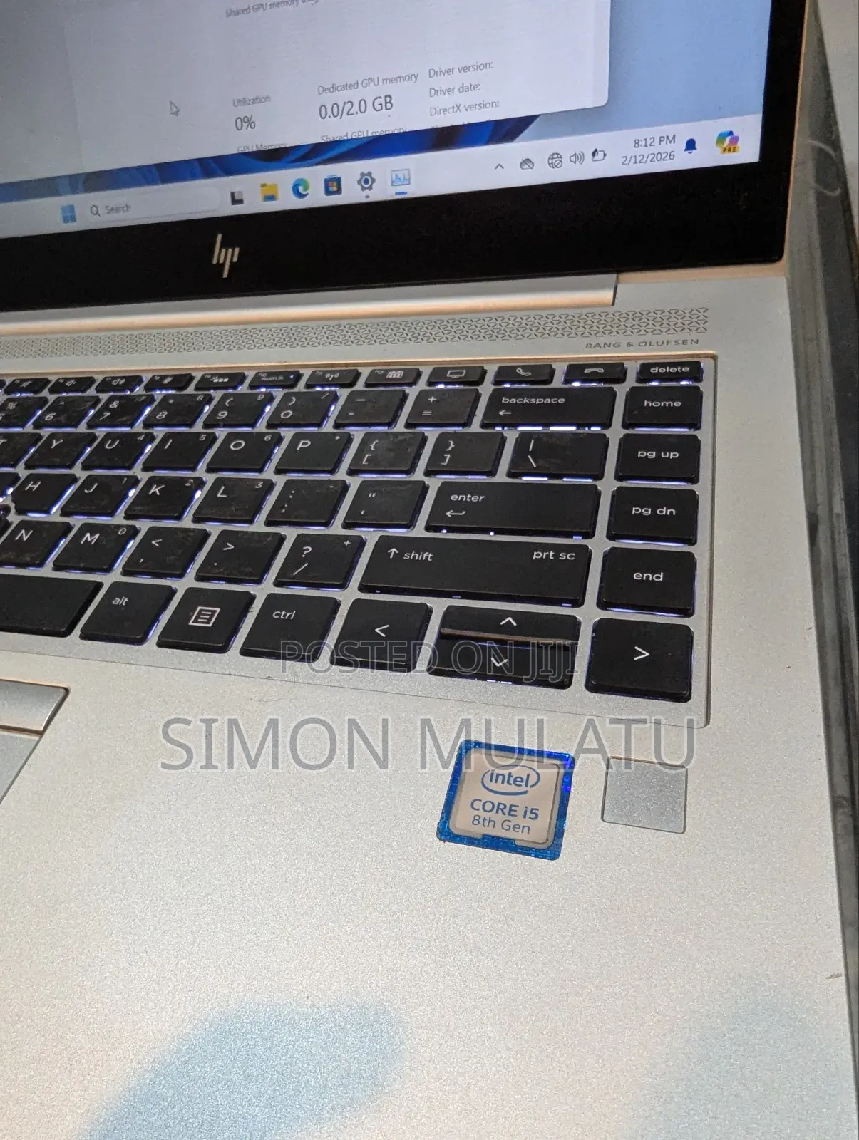 Laptop HP EliteBook 840 G5 8GB Intel Core I5 SSD 256GB