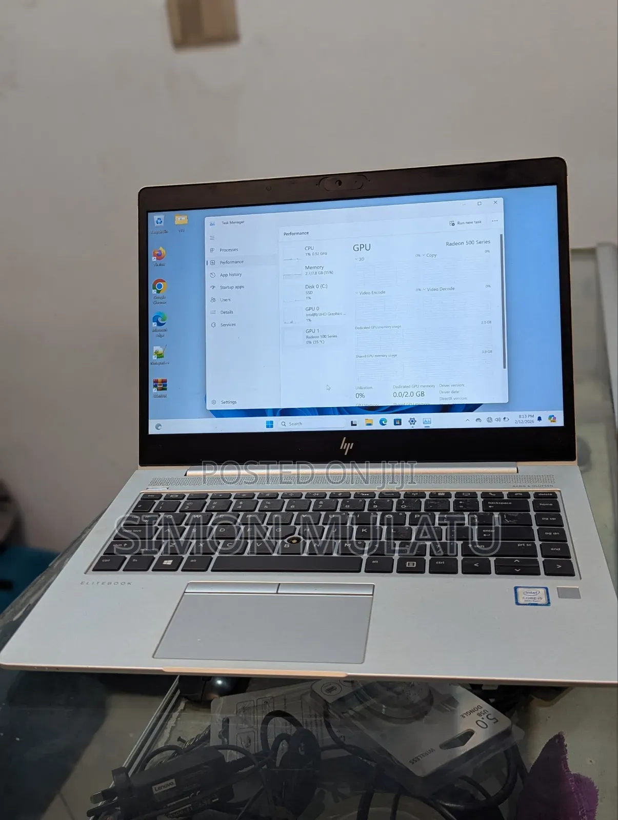 Laptop HP EliteBook 840 G5 8GB Intel Core I5 SSD 256GB