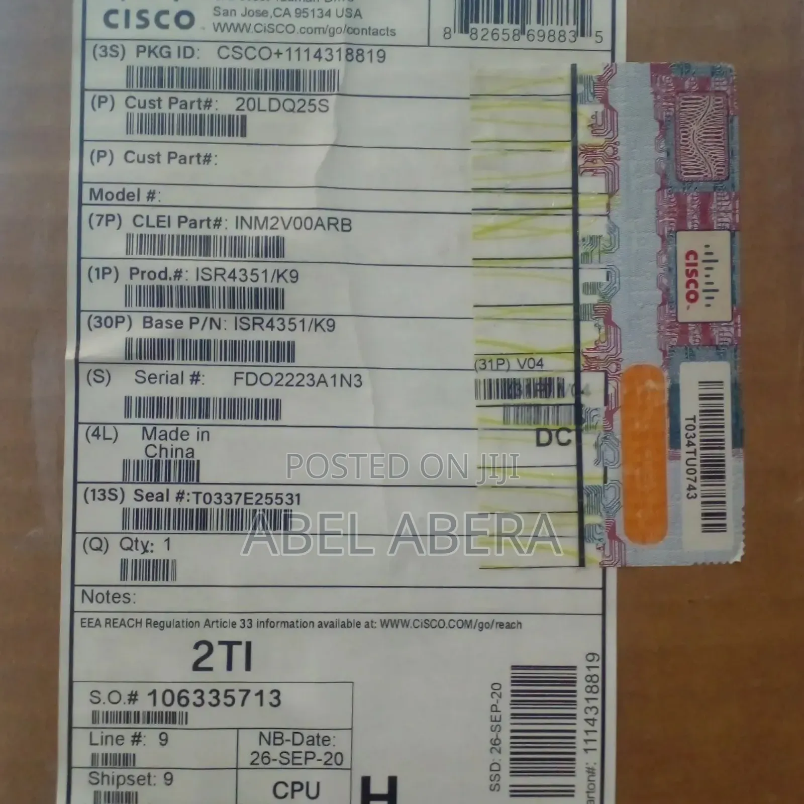 Cisco Isr 4331/ Router