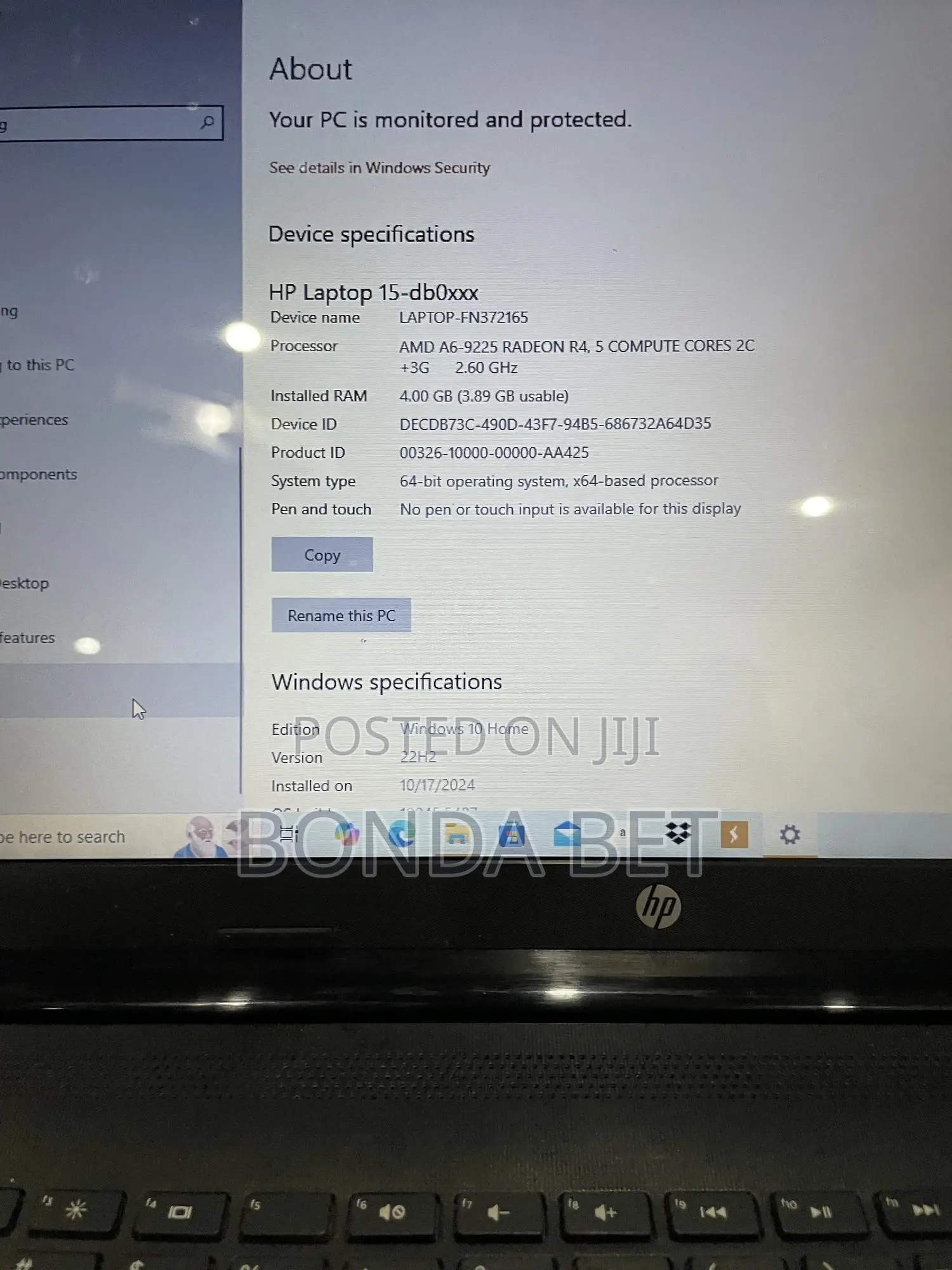 Laptop HP 15 4GB AMD A6 HDD 500GB