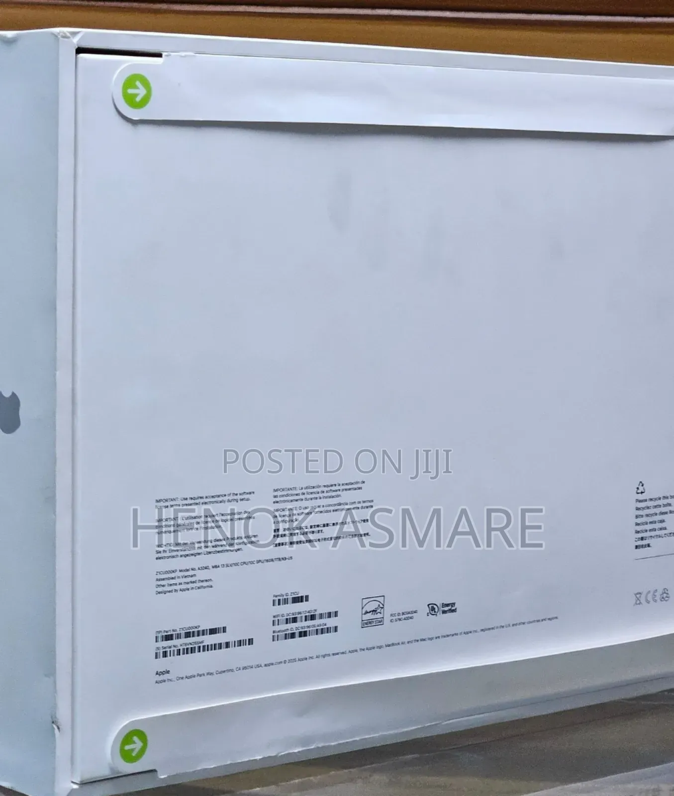 New Laptop Apple MacBook Air 16GB Apple M4 SSD 1T