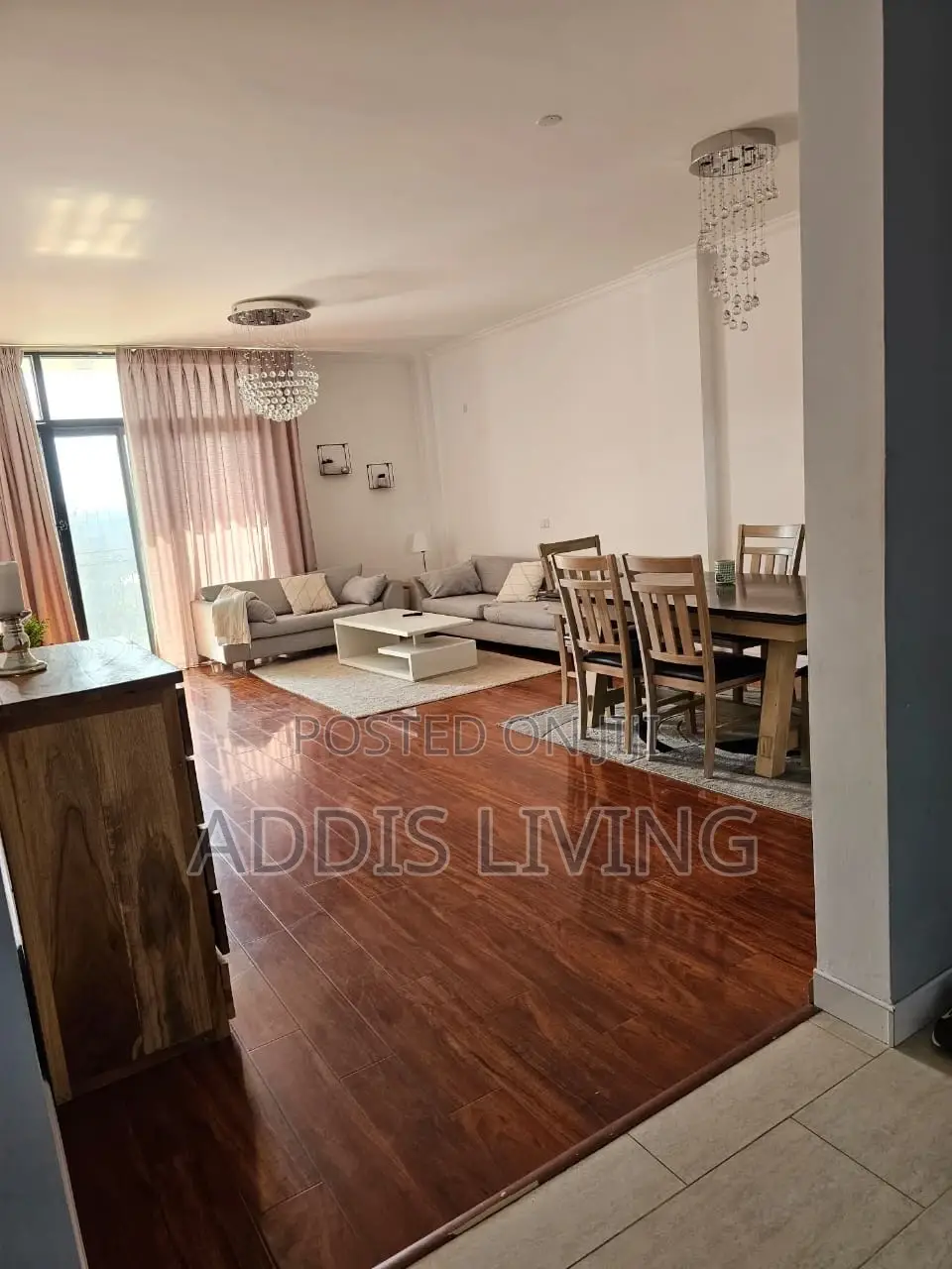 Furnished 3bdrm Apartment in Bole for rent