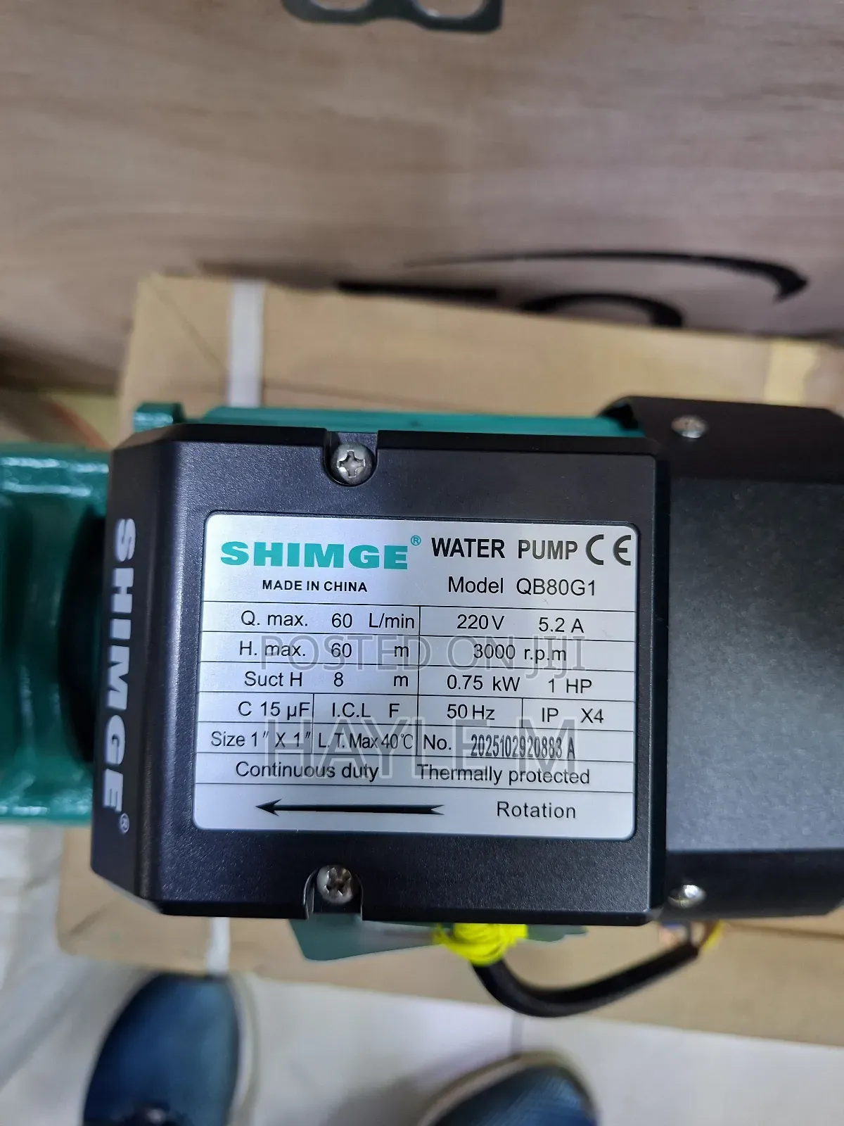 Shimge Peripheral Water Pump