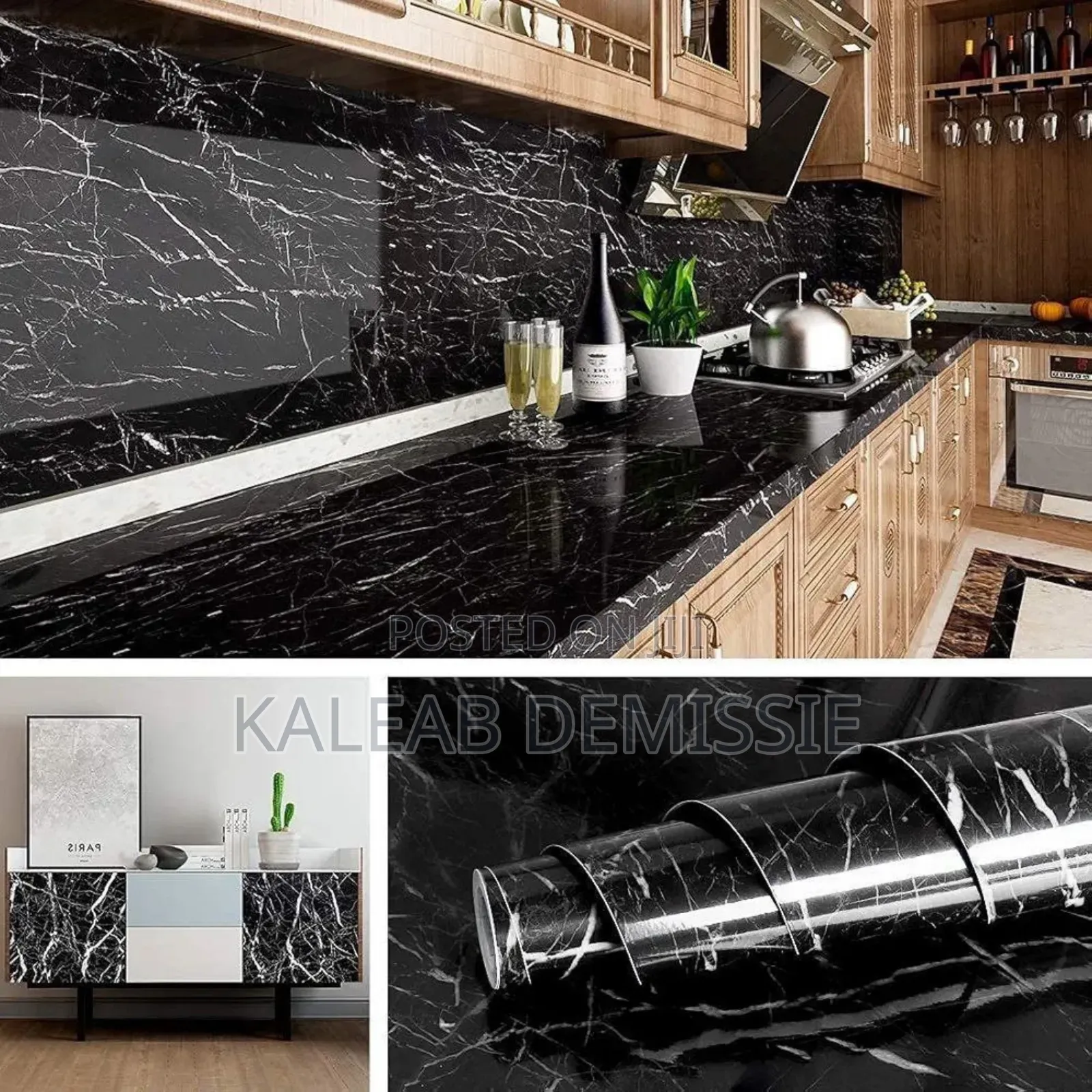 Marble Pattern Self Adhesive Wall Sticker