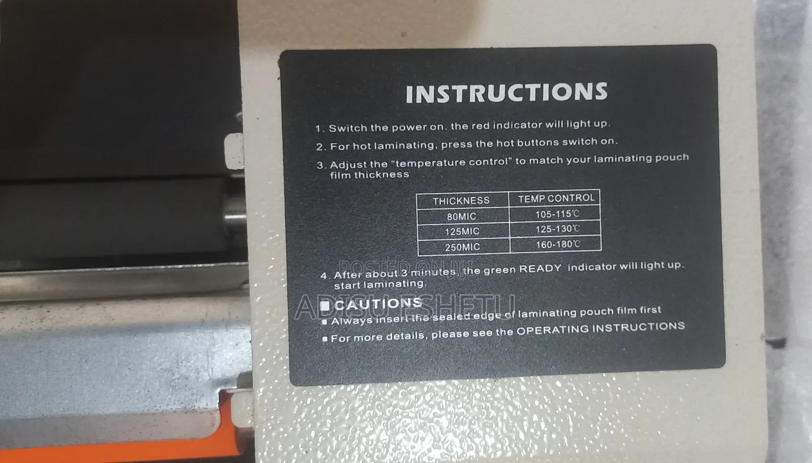 Hot & Cold Laminate Machine