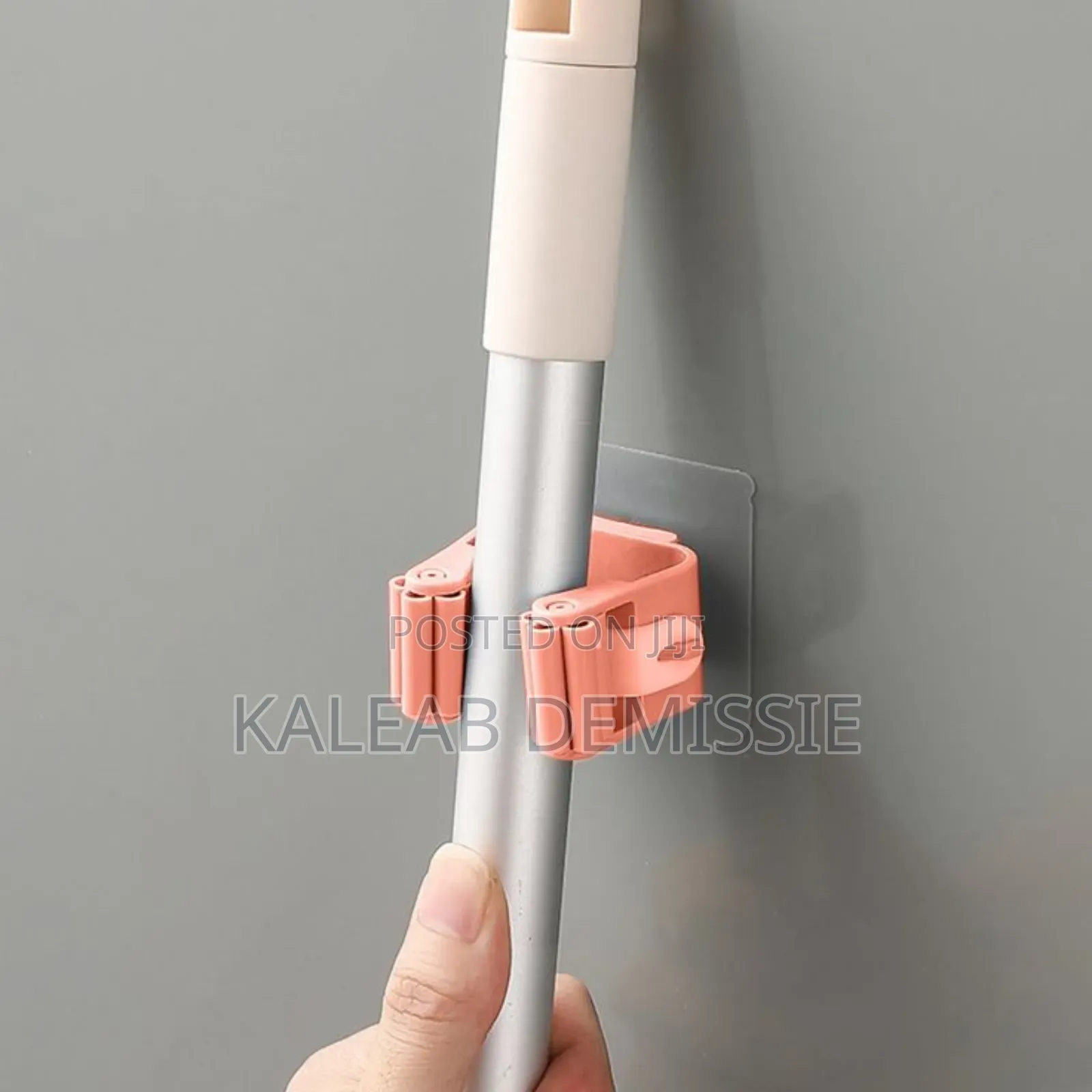 2pcs Punch-free Wall-mounted Strong Mop Hook,